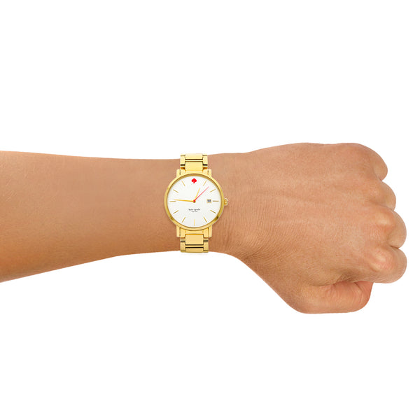 Reloj Kate Spade para caballero en acero chapa.