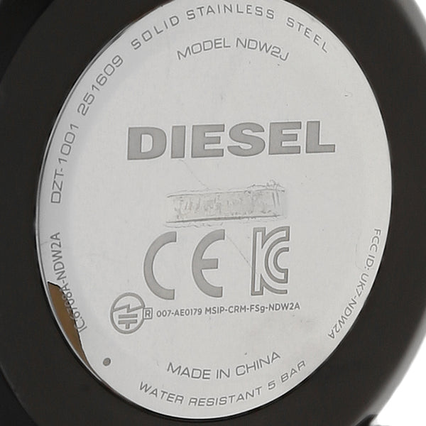 Reloj Diesel para caballero en acero esmalte correa piel.