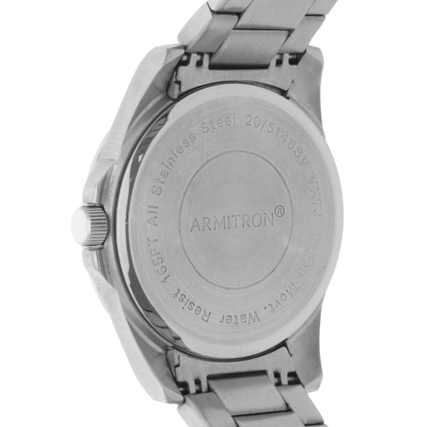 Reloj Armitron para caballero en acero inoxidable.