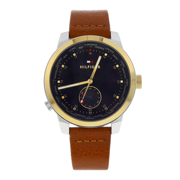 Reloj Tommy Hilfiger para caballero en acero inoxidable correa piel.