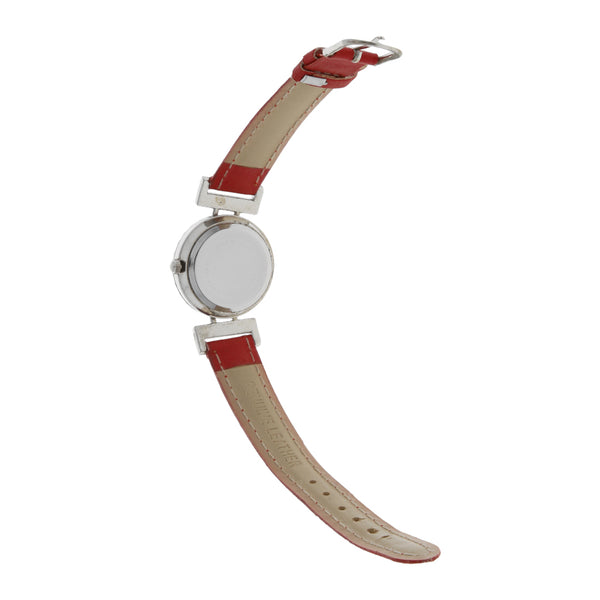 Reloj Paul Jardin para dama en acero inoxidable correa piel.