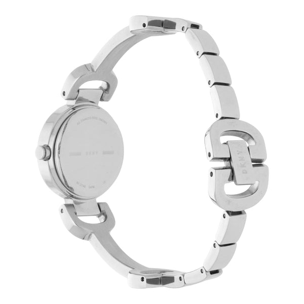 Reloj DKNY para dama en acero inoxidable.