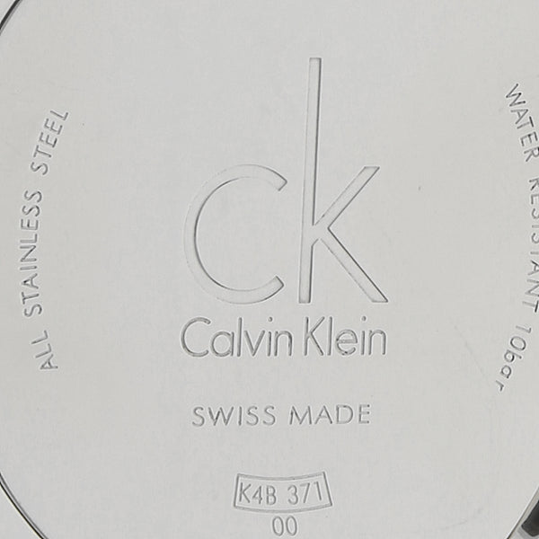 Reloj Calvin Klein para caballero en acero inoxidable correa textil.