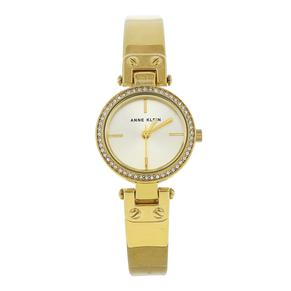 Reloj Anne Klein para dama en acero chapa.