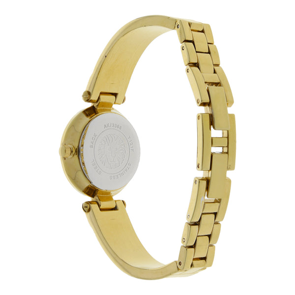 Reloj Anne Klein para dama en acero chapa.