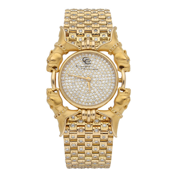 Reloj Carrera y Carrera para dama en oro amarillo 18 kilates.