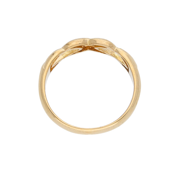 Anillo calado en oro amarillo 18 kilates.