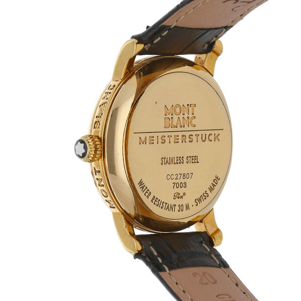 Oro Reloj Montblanc Dorado Meisterstuck Watch Montblanc