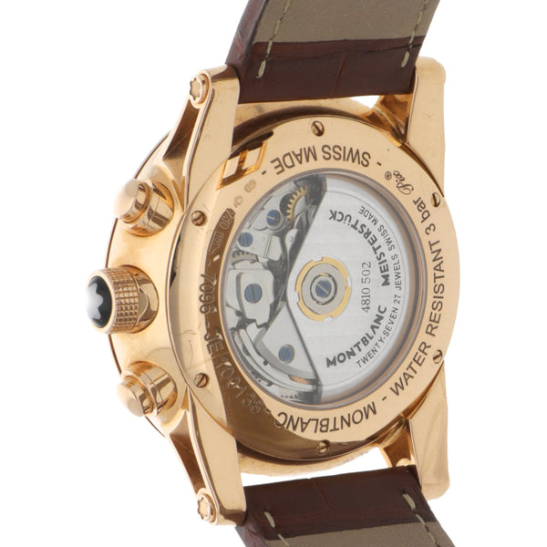 Reloj Montblanc para caballero modelo Timewalker en oro rosa 18 kilates.