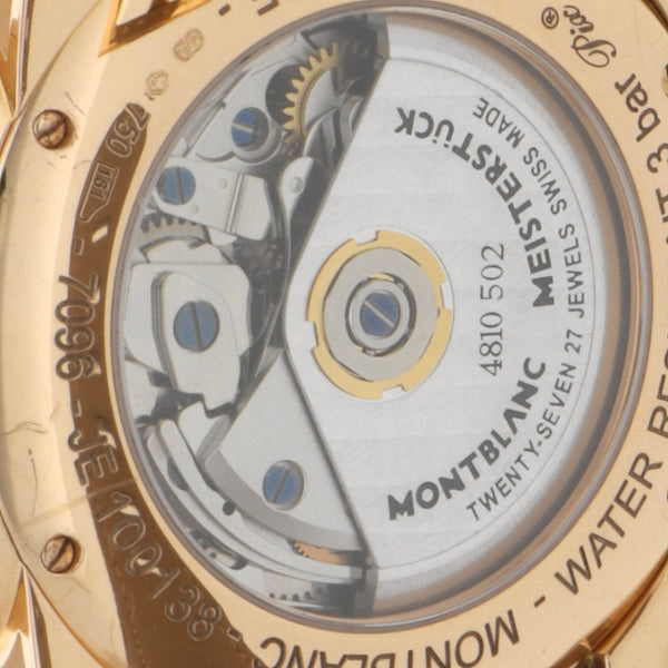 Reloj Montblanc para caballero modelo Timewalker en oro rosa 18 kilates.