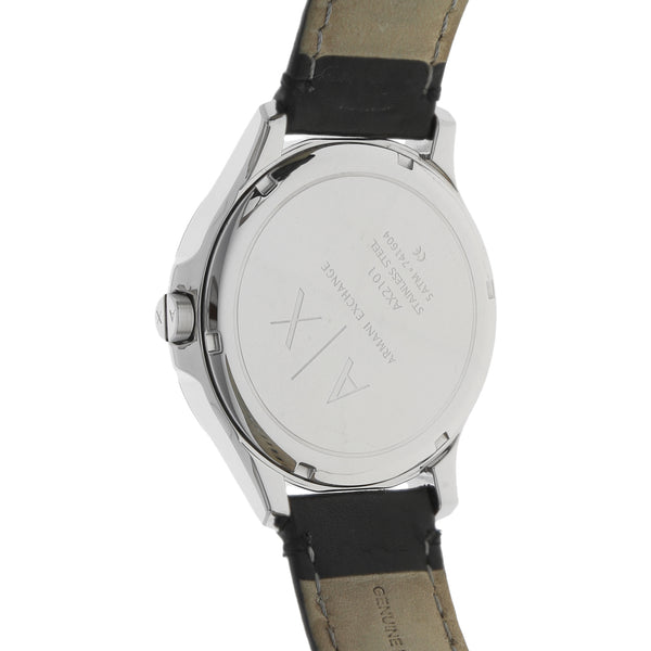 Reloj Armani Exchange para caballero en acero inoxidable correa piel.