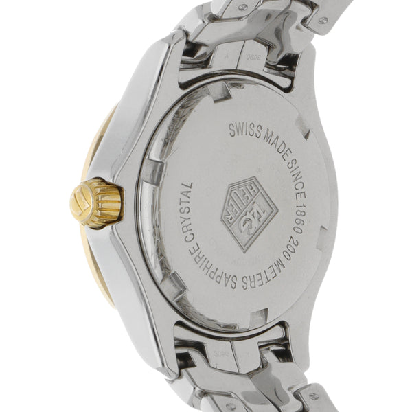 Reloj Tag Heuer para dama modelo Link vistas en oro amarillo 18 kilates.