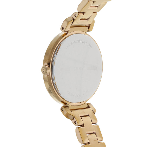 Reloj DKNY para dama en acero chapa.