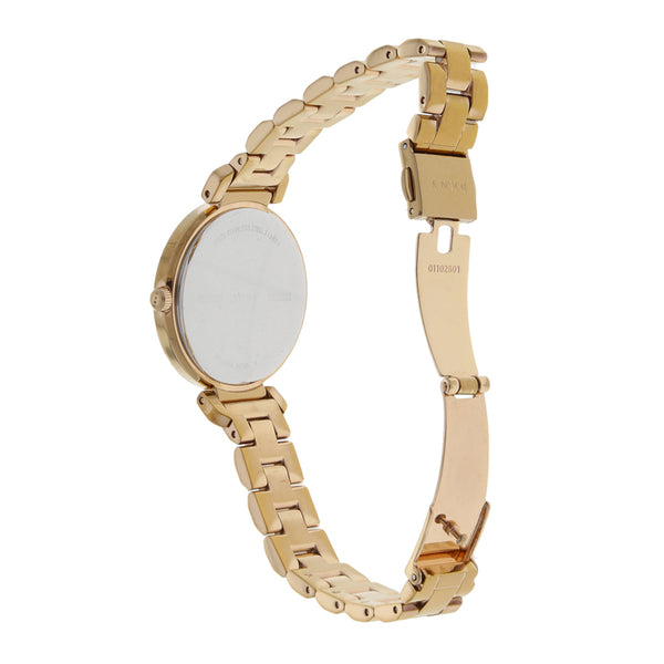 Reloj DKNY para dama en acero chapa.