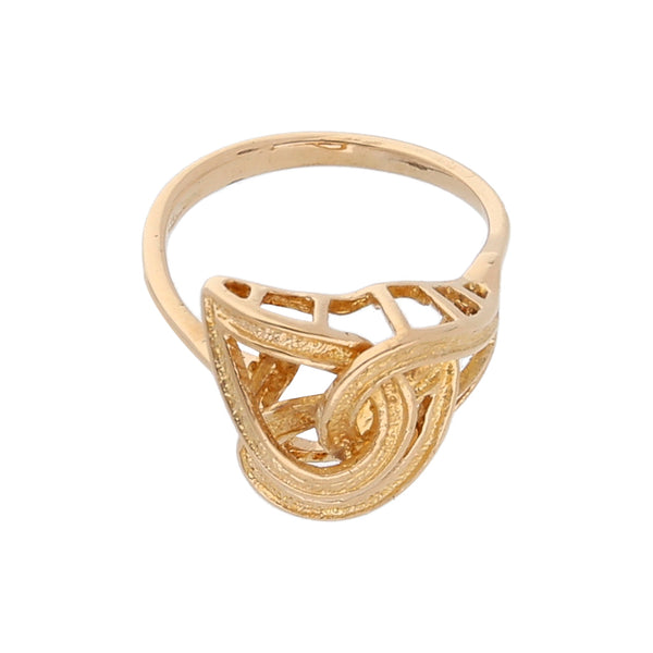 Anillo calado en oro amarillo 18 kilates.