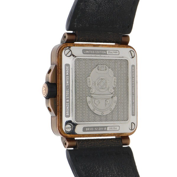 Reloj Bell & Ross para caballero modelo Diver Bronze.