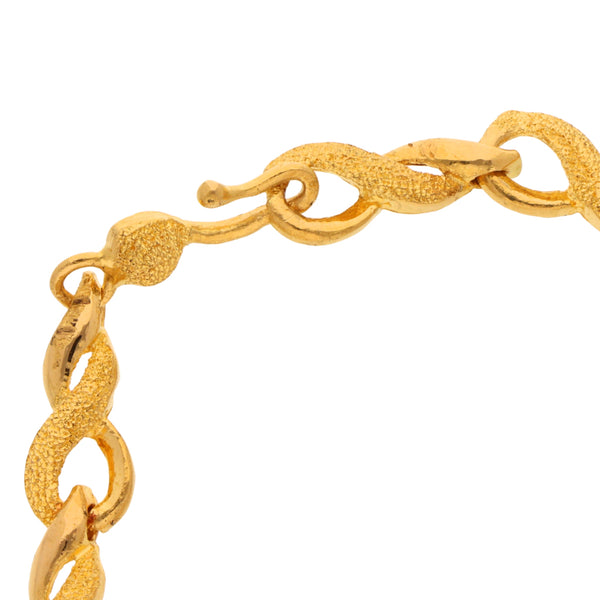 Pulsera eslabón articulado en oro amarillo 22 kilates.