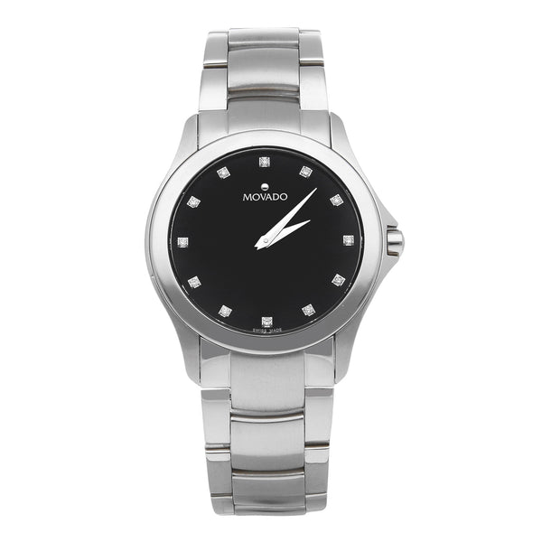 Reloj Movado para caballero en acero inoxidable.