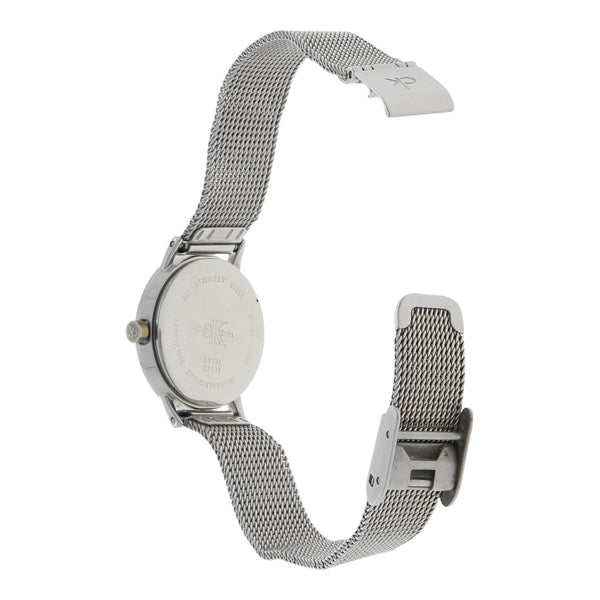 Reloj Calvin Klein para dama en acero inoxidable.