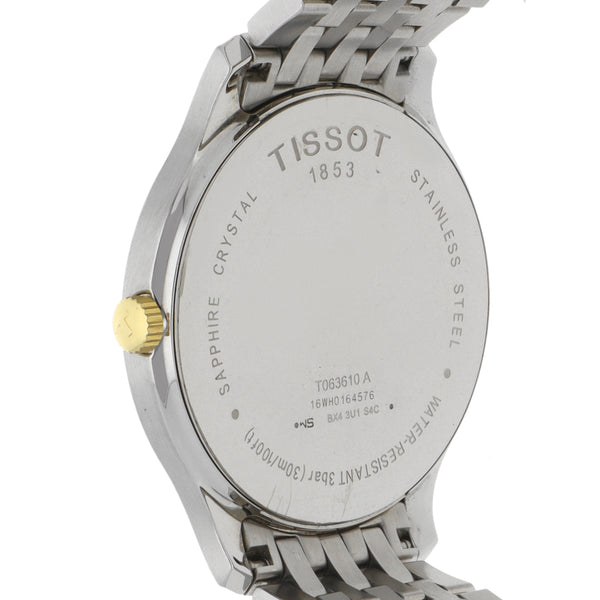 Reloj Tissot para caballero en acero inoxidable vistas chapa.