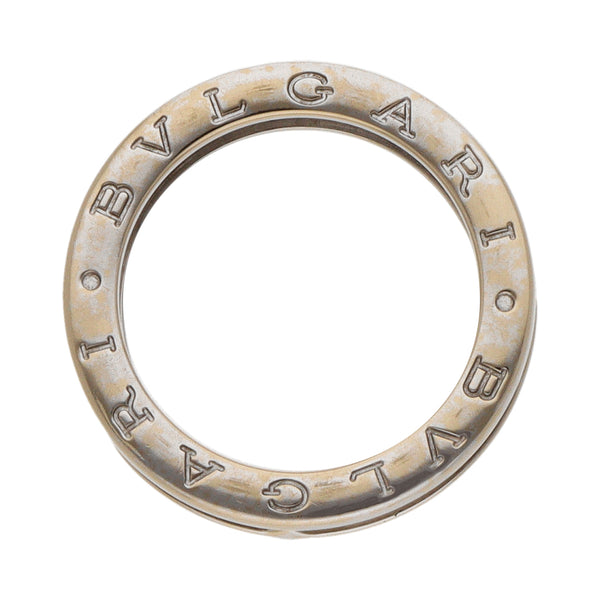 Argolla diseño italiano firma Bvlgari en oro blanco18 kilates.