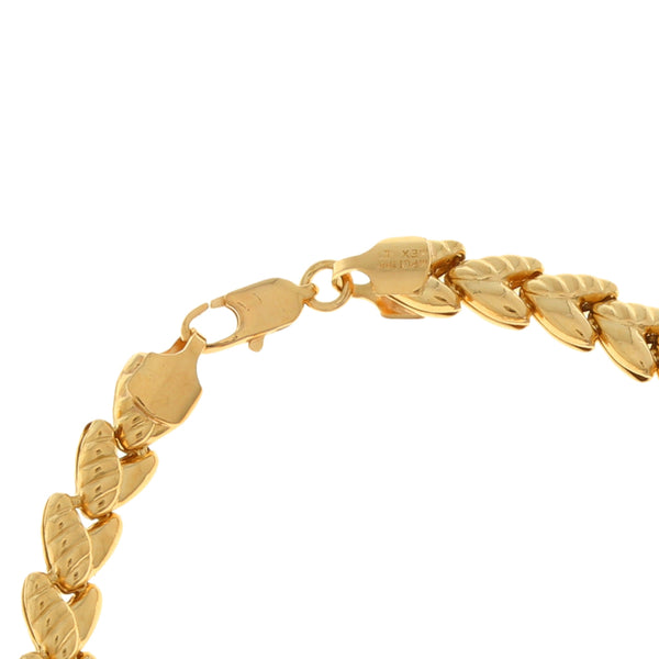 Pulsera eslabón articulado en oro amarillo 18 kilates.