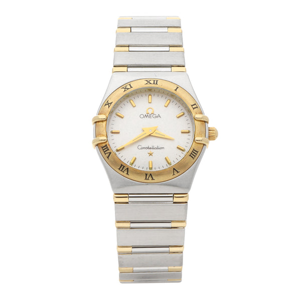 Reloj Omega para dama modelo Constellation vistas en oro amarillo 18 kilates.