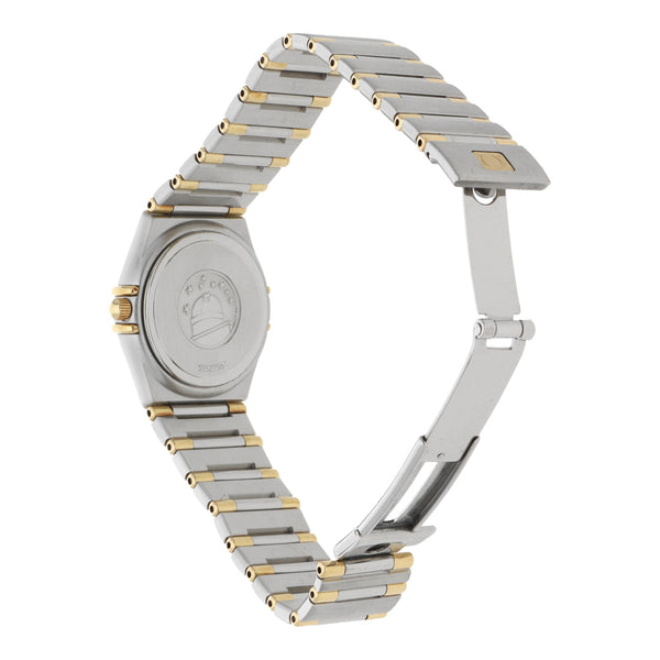 Reloj Omega para dama modelo Constellation vistas en oro amarillo 18 kilates.