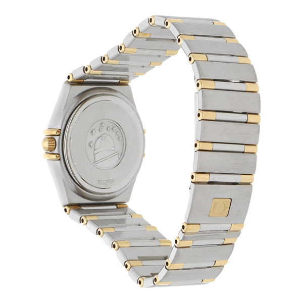 Reloj Omega para dama modelo Constellation vistas en oro amarillo 18 kilates.