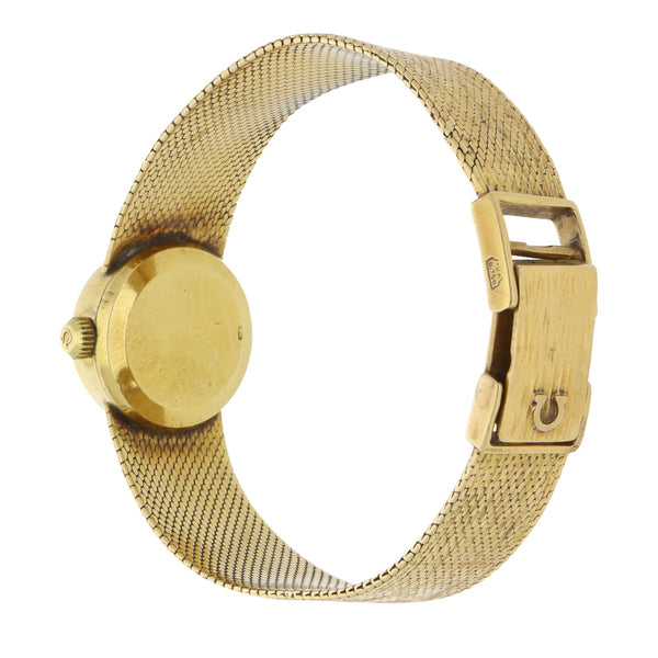 Reloj Omega para dama modelo Ladymatic en oro amarillo 18 kilates.