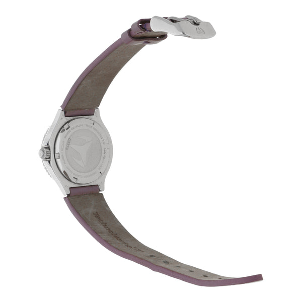 Reloj TechnoSport by TechnoMarine para dama en acero inoxidable correa piel.