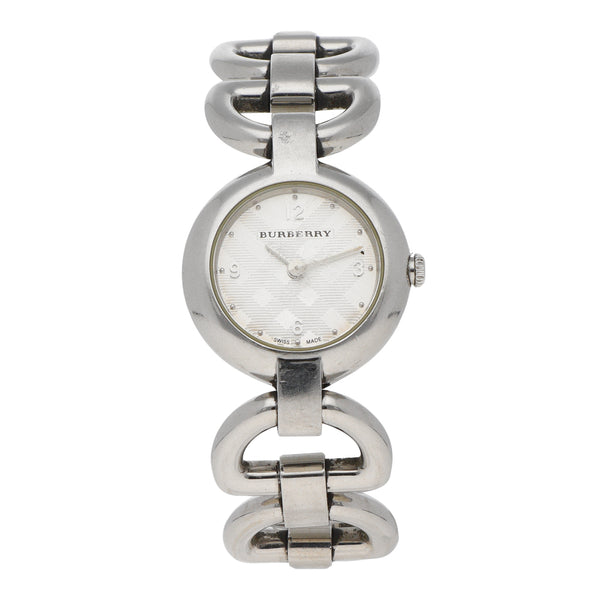 Reloj Burberry para dama en acero inoxidable.