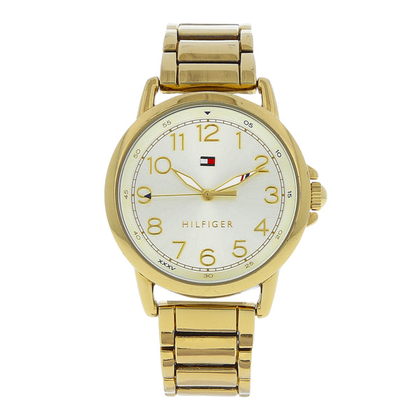 Reloj Tommy Hilfiger para dama en acero chapa.