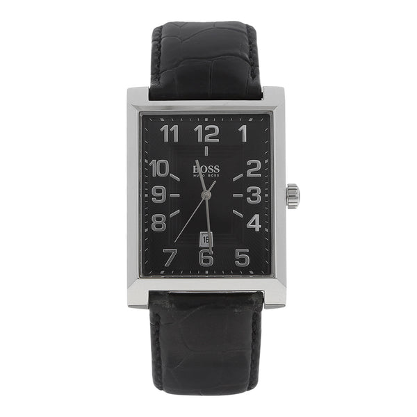 Reloj Hugo Boss para caballero en acero inoxidable correa piel.