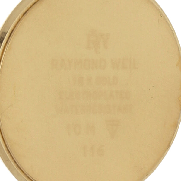 Reloj Raymond Weil para caballero en acero chapa correa piel.