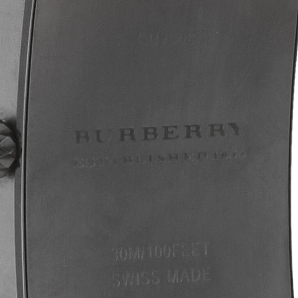 Reloj Burberry para caballero en acero esmalte correa piel.