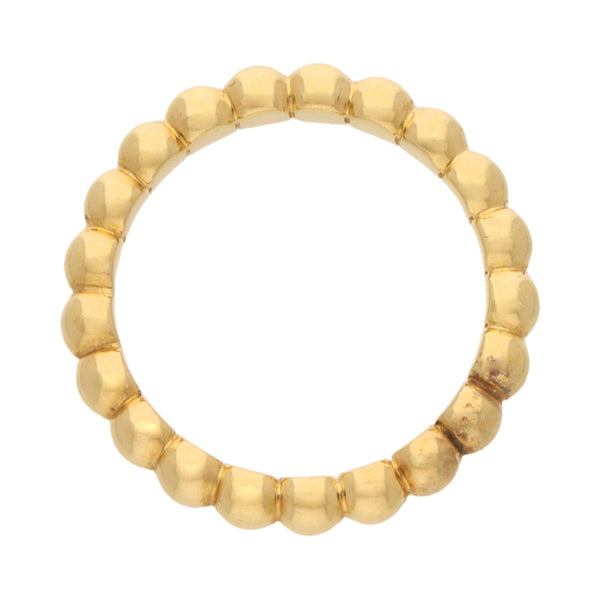 Argolla boleada firma Tiffany & Co. en oro amarillo 18 kilates.