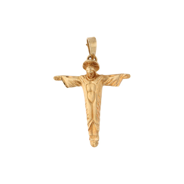 Cristo diseño especial en oro amarillo 14 kilates.