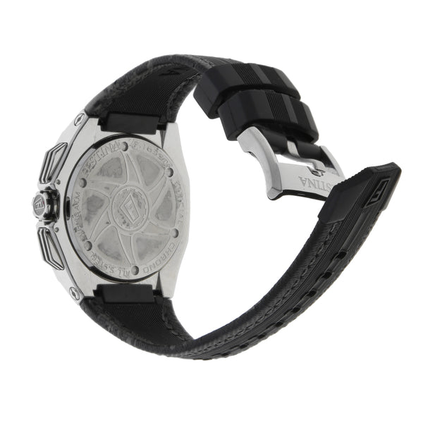 Reloj Festina para caballero en acero inoxidable correa caucho.