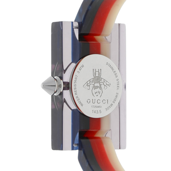 Reloj Gucci para dama modelo Plexiglas.