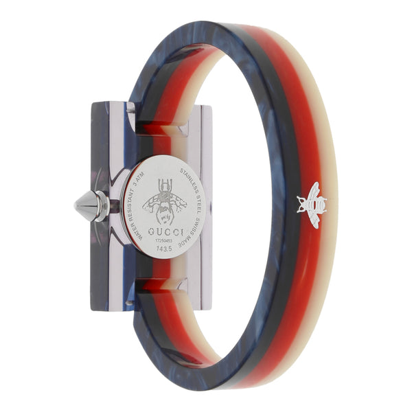 Reloj Gucci para dama modelo Plexiglas.