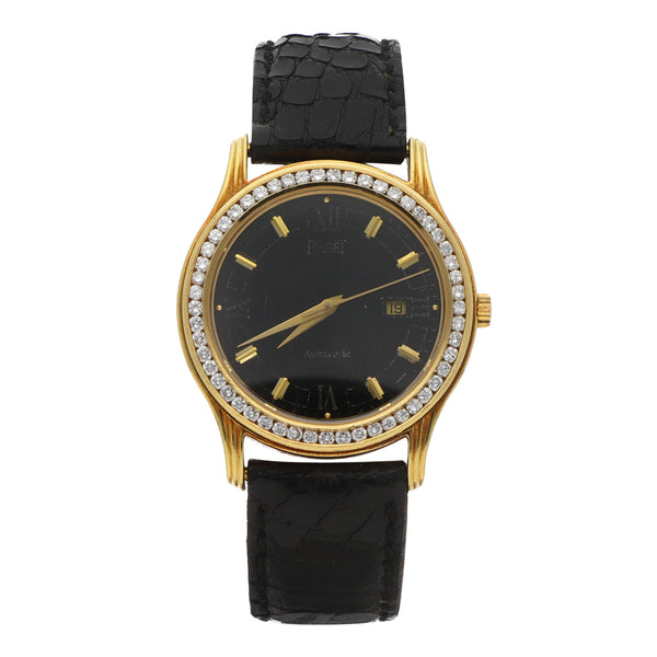 Reloj Piaget para dama/unisex en oro amarillo 18 kilates correa piel.