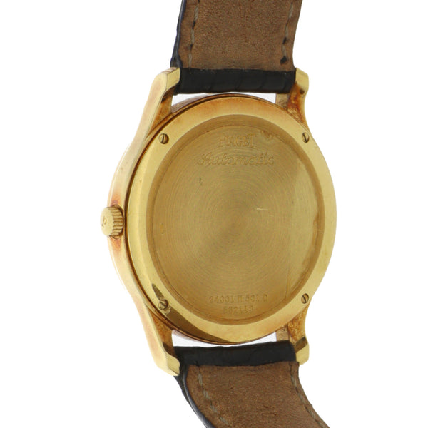 Reloj Piaget para dama/unisex en oro amarillo 18 kilates correa piel.