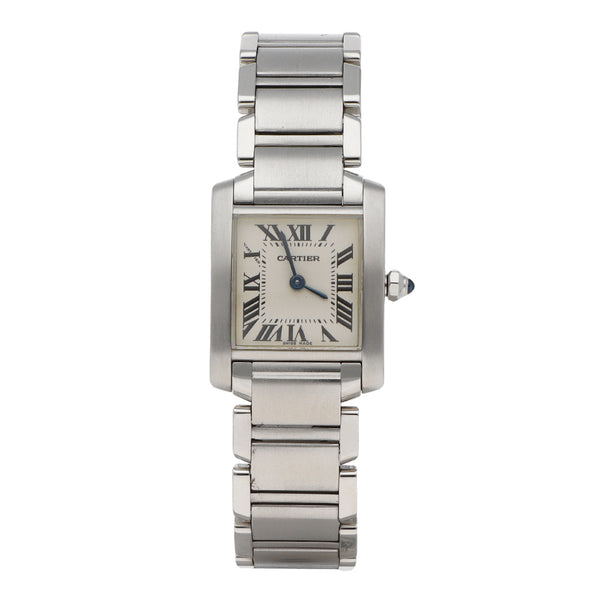 Reloj Cartier para dama modelo Tank Française.