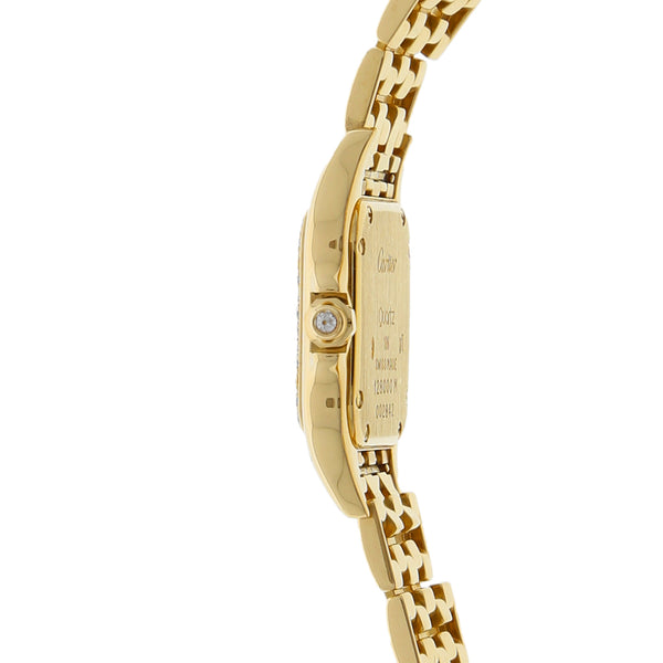 Reloj Cartier para dama modelo Panthere en oro amarillo 18 kilates.