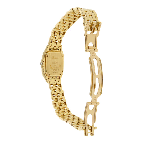 Reloj Cartier para dama modelo Panthere en oro amarillo 18 kilates.