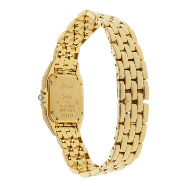 Reloj Cartier para dama modelo Panthere en oro amarillo 18 kilates.