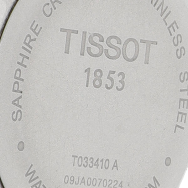 Reloj Tissot para caballero en acero inoxidable correa piel.