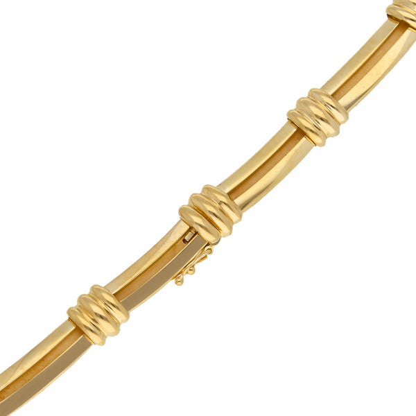 Gargantilla firma Tiffany&Co con diamantes en platino 950 y oro amarillo 18 kilates.