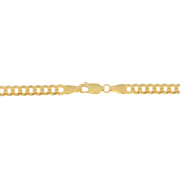 Pulsera eslabón barbado en oro amarillo 14 kilates.